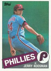 Jerry Koosman #15 Baseball Cards 1985 Topps Prices