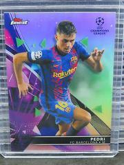Pedri [Refractor] Soccer Cards 2021 Topps Finest UEFA Champions League Prices