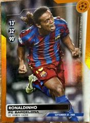 Ronaldinho [Orange Foilboard] #HH-2 Soccer Cards 2023 Topps UEFA Club Historic Hat Trick Prices