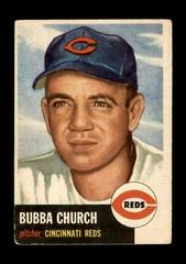 Bubba Church Baseball Cards 1953 Topps Prices