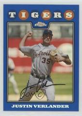 Justin Verlander [Refractor] #135 Baseball Cards 2008 Topps Chrome Prices