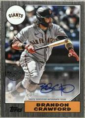 Brandon Crawford Baseball Cards 2022 Topps 1987 Autographs Prices