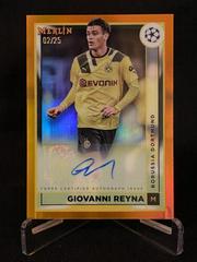 Giovanni Reyna [Orange] Soccer Cards 2022 Topps Merlin Chrome UEFA Club Competitions Autographs Prices