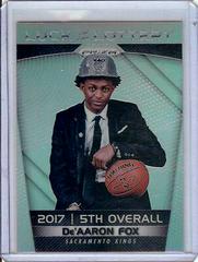 DE'Aaron Fox [Silver Prizm] Basketball Cards 2017 Panini Prizm Luck of the Lottery Prices