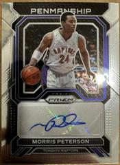 Morris Peterson [Silver] #PNM-MPE Basketball Cards 2022 Panini Prizm Penmanship Autographs Prices