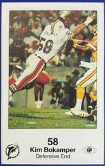 Kim Bokamper #10 Football Cards 1985 Dolphins Police Prices