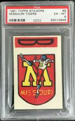 Missouri Tigers #B Football Cards 1961 Topps Stickers Prices