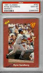 Ryne Sandberg [Series II] #T67 Baseball Cards 1991 Classic Prices