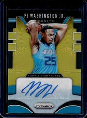 PJ Washington Jr. [Gold Prizm] Basketball Cards 2019 Panini Prizm Rookie Signatures Prices