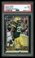 Eddie Lacy [Tossing Football] #10 Football Cards 2015 Topps Prices