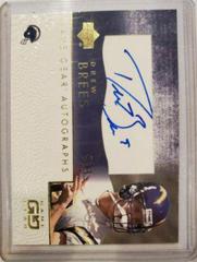 Drew Brees Football Cards 2001 Upper Deck Game Gear Autographs Prices