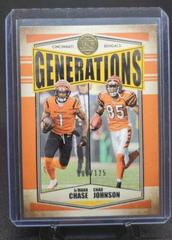 Chad Johnson, Ja'Marr Chase [Orange] #G-10 Football Cards 2022 Panini Legacy Generations Prices