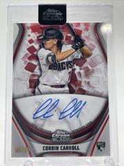 Corbin Carroll [Red Trim] Baseball Cards 2023 Topps Chrome Black Ivory Autographs Prices
