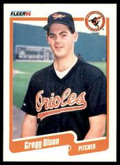 Gregg Olson #184 Baseball Cards 1990 Fleer Prices
