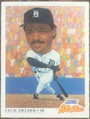 Cecil Fielder #395 Baseball Cards 1991 Score Prices