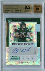 Zach Wilson [Autograph Cracked Ice] #102V Football Cards 2021 Panini Contenders Prices