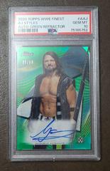 AJ Styles [Green] Wrestling Cards 2020 Topps WWE Finest Autographs Prices
