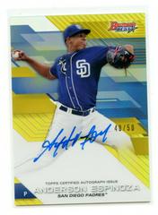 Anderson Espinoza [Gold Refractor] #B17-AE Baseball Cards 2017 Bowman's Best of Autograph Prices