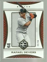 Rafael Devers [Gold] #6 Baseball Cards 2018 Panini Chronicles Limited Prices