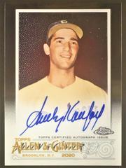 Sandy Koufax Baseball Cards 2020 Topps Allen & Ginter Chrome Autographs Prices