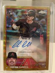 Corbin Carroll [Gold Wave] #AC-CCA Baseball Cards 2023 Topps Chrome Update Autographs Prices