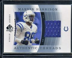 Marvin Harrison [Single Jersey] #JC-MH Football Cards 2003 SP Authentic Threads Prices