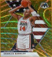 Charles Barkley [Gold Wave] Basketball Cards 2019 Panini Mosaic Prices