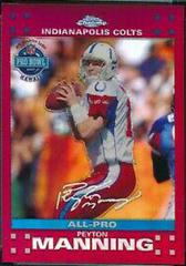 Peyton Manning [Red Refractor] Football Cards 2007 Topps Chrome Prices