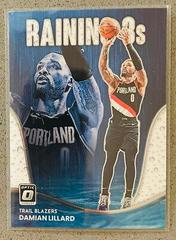 Damian Lillard #14 Basketball Cards 2022 Panini Donruss Optic Raining 3s Prices
