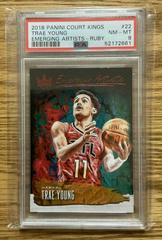 Trae Young [Ruby] Basketball Cards 2018 Panini Court Kings Emerging Artists Prices