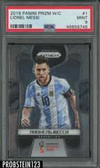 Lionel Messi [Cyrillic Text] Soccer Cards 2018 Panini Prizm World Cup Prices
