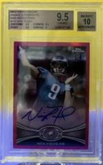 Nick Foles [Throwing Autograph Pink Refractor] #153 Football Cards 2012 Topps Chrome Prices