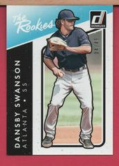Dansby Swanson [Aqueous Test Proof] Baseball Cards 2017 Panini Donruss the Rookies Prices