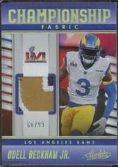 Odell Beckham Jr. [Gold] #CF-6 Football Cards 2023 Panini Absolute Championship Fabric Prices