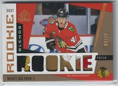 Wyatt Kalynuk [Patch] #RB-WK Hockey Cards 2021 SP Game Used Rookie Blends Prices