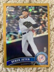 Derek Jeter [Gold Refractor] #20 Baseball Cards 2011 Topps Chrome Prices