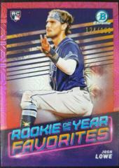 Josh Lowe [Pink Refractor Mega Box Mojo] Baseball Cards 2022 Bowman Rookie of the Year Favorites Prices