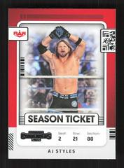 Aj Styles #107 Wrestling Cards 2022 Panini Chronicles WWE Prices