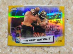 The Fiend' Bray Wyatt [Gold Refractor] #11 Wrestling Cards 2021 Topps Chrome WWE Prices