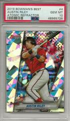 Austin Riley [Atomic Refractor] #4 Baseball Cards 2019 Bowman's Best Prices