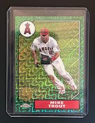 Mike Trout [Green] Baseball Cards 2022 Topps Silver Pack 1987 Chrome Series 2 Prices
