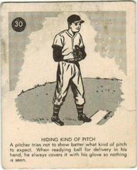 Hiding the Pitch #30 Baseball Cards 1952 Parkhurst Frostade Prices