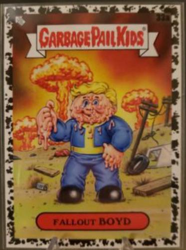 Fallout Boyd [Black] #33a Garbage Pail Kids Intergoolactic Mayhem