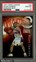 Allen Iverson #26 Basketball Cards 1997 Topps Chrome Season's Best Prices