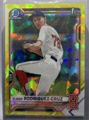 Elmer Rodriguez Cruz [Yellow] #BDC-37 Baseball Cards 2021 Bowman Draft Sapphire Prices