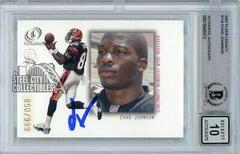 Chad Johnson [Postmarked Rookies Autograph] Football Cards 2001 Fleer Legacy Prices