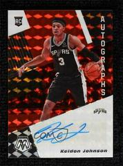 Keldon Johnson [Fusion Red Choice] Basketball Cards 2019 Panini Mosaic Rookie Autographs Prices