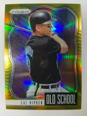 Cal Ripken [Gold Prizm] #OS-9 Baseball Cards 2021 Panini Prizm Old School Prices