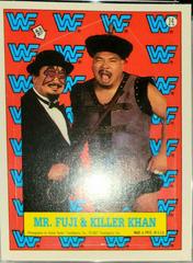 Mr. Fuji, Killer Khan Wrestling Cards 1987 Topps WWF Stickers Prices