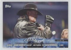 Edge and Undertaker Return to SmackDown LIVE Wrestling Cards 2018 Topps WWE Road To Wrestlemania Prices